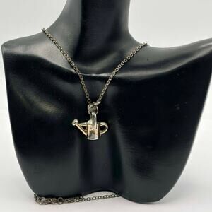 Silver Watering Can Necklace